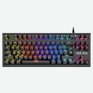 Клавиатура проводная Defender Dark Arts GK-375 Rainbow черная, 87 клавиш