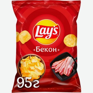 Чипсы Lays картофельные Бекон 95г