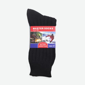 Носки мужские Master socks арт98514 черный - Цветной, Рубчик, 25