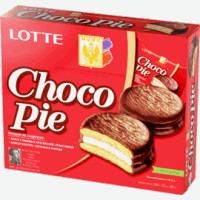 Печенье   Lotte   Choco Pie прослоенное глазированное, 336 г