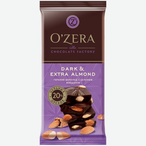 Шоколад Ozera горький Dark & Almond, 90г