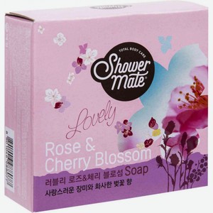 Мыло туалетное Shower Mate Роза и вишневый цвет, 100 г
