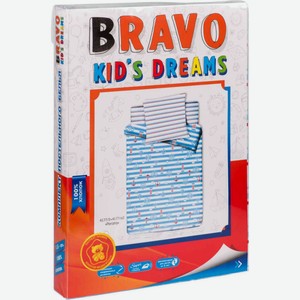 Комплект постельного белья 1,5-спальный Bravo Kid s Dreams поплин цвет и рисунок в ассортименте, 3 предмета