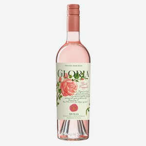Вино Сицилия Глория Розато Фраппато сортовое розовое полусухое 0.75л 12%