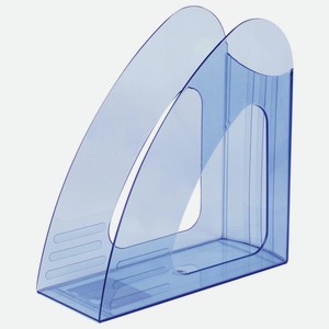 Лоток вертикальный для бумаг Brauberg Delta, 240х90х240 мм, тонированный синий (237245)