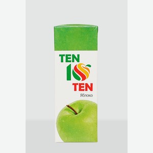 Яблочный нектар TEN 10 б/к 1л