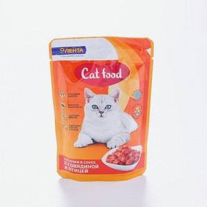 Корм для кошек Cat Food 100г с курицей в соусе