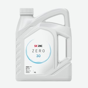 Масло моторное Zic Zero 30 0W-30 синтетическое, 4л Южная Корея