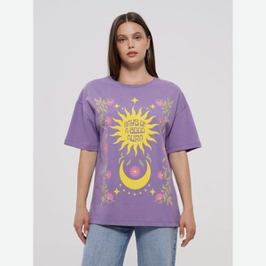 Хлопковая футболка с принтом солнца