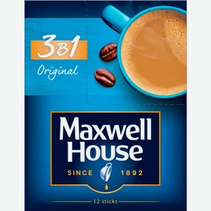 Кофе растворимый Maxwell House 3в1 14г