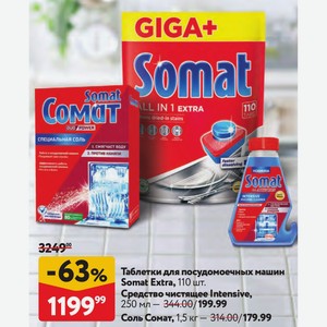 Соль для посудомоечных машин Сомат, 1,5 кг
