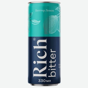 Напиток безалкогольный сильногазированный Rich Биттер Лемон 0.33л