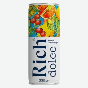 Напиток Rich Dolce вишня-грейпфрут 0.33л