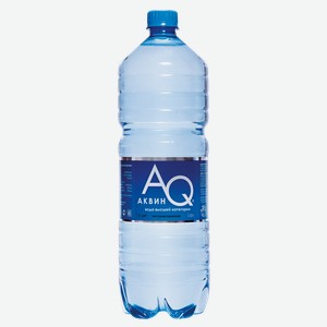 Вода газ ph 7,5 Аквин питьевая артезианская ЭКО-Лаб п/б, 1,5 л