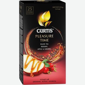 Чай <Curtis> Pleasure Time черный с аром шиповн/яблока 25пак*1.5гр 37.5г Россия