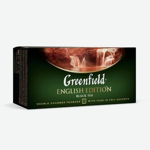 Чай в пакетиках черный Greenfield English Edition 25*2гр (Орими)