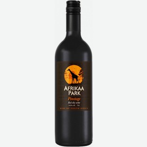 Вино красное Perdeberg Afrikaa Park Pinotage 14%, 750мл.