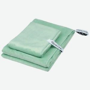 Набор полотенец Home One 50х70/70х140 см, микрофибра, зеленый (382705)