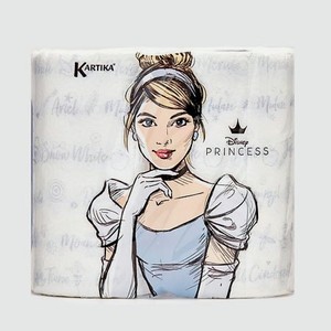 Полотенца бумажные кухонные с рисунком  Принцессы  3 слоя