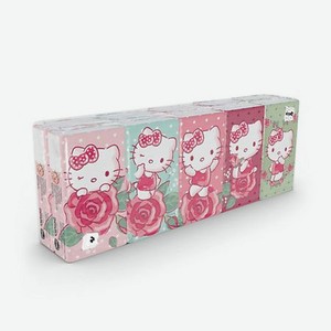Платочки носовые бумажные  Hello Kitty  4 слоя