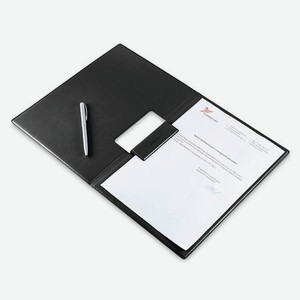 Папка- планшет из экокожи с крышкой и магнитом для документов