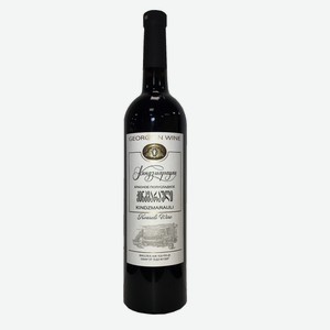 Вино Киндзмараули ординарное сортовое красное полусладкое 0,75л 10,5-13% белая этикетка