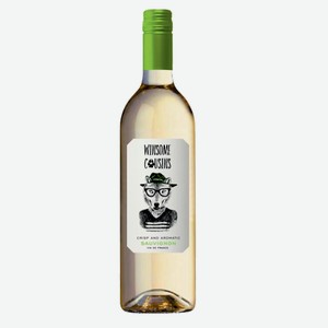 Вино  ВИНСОМ КАЗЕНС Совиньон Блан  сортовое ординарное белое сухое 11,5% 0,75л