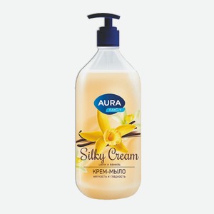Крем-мыло AURA Шелк и ваниль Silky Cream, 1000мл