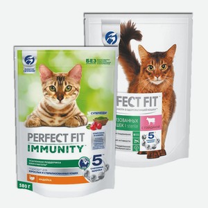 Корм для кошек Перфект Фит для иммунитета, 580г, 650г