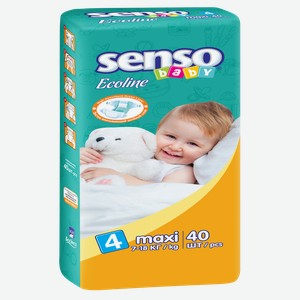 Детские подгузники  Senso Baby  Ecoline 7 18кг 40шт