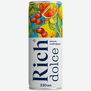 Напиток сокосодержащий Rich Dolce Вишня грейпфрут 330мл
