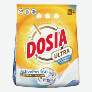 Стиральный порошок Dosia Ultra Альпийская свежесть для всех видов тканей 3 кг
