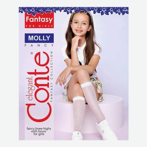 Гольфы для девочек Conte Molly полиамид белые р 18