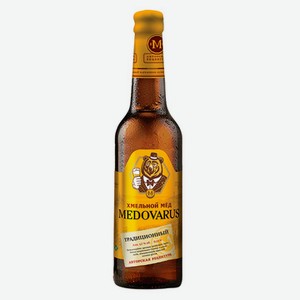 Медовый напиток Medovarus Хмельной мед Традиционный 5.7%, 0.33 л