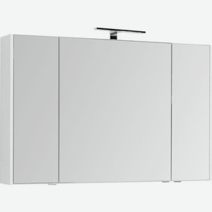Шкаф AQUANET Остин 203926, с зеркалом, подвесной, 1160х750х165 мм, белый