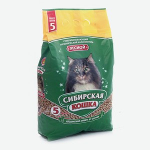 Сибирская кошка древесный наполнитель  Лесной  (20 кг)