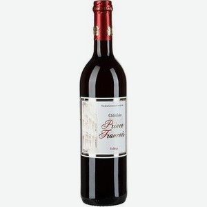 Вино Chatelain Prince Francois Vin Rouge Moelleux красное полусладкое 10% 0,75 л Франция