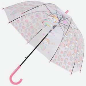 Зонт Bradex DE 0501  Единорог , прозрачный/розовый