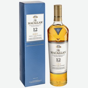 Виски Macallan Triple Cask 12 лет в подарочной упаковке, 0.7л Великобритания