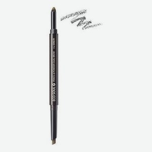 Карандаш-пудра для бровей Eco Soul Pencil & Powder Dual Brow 0,5/0,3г: Medium Brown