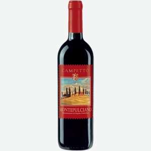 Вино Кампетто Монтепульчано красное сухое 12.5% 750мл