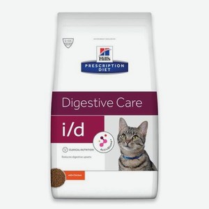 Корм для кошек HILLS 400г Prescription Diet i/d Digestive Care диетический при расстройствах пищеварения ЖКТ с курицей