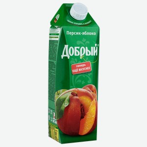 Нектар Добрый яблоко персик Мултон т/п, 1 л