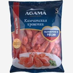 Морепродукты замороженные Агама креветки камчатские 45/65 Агама м/у, 800 г