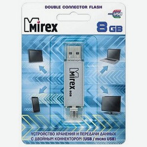 USB флэш-накопитель Mirex Double Micro 8Gb