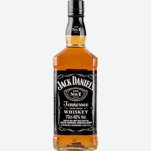 Виски зерновой Jack Daniel s Tennessee Old №7 40 % алк., США, 0,7 л