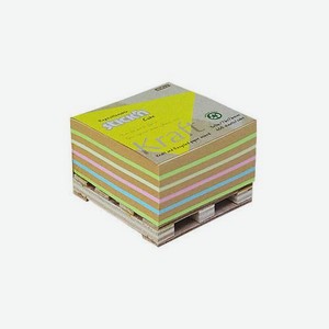 Блок самоклеящийся бумажный STICK`N 21817, 76x76, 400 л, пастель+крафт, Kraft Notes