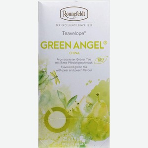 Чай зеленый в пакетиках Роннефельд БИО Зеленый ангел Ронненфельд кор, 25*1,5 г