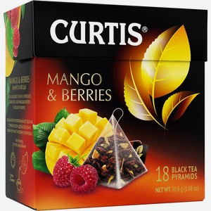 Чай  Кертис  манго/ягоды черн. с/я пирам. 1,7гх20пак