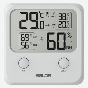 Термогигрометр BALDR B0335TH White